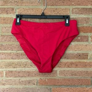 Seafolly Clean Finish Wide Side Bikini Bottom Swimsuit Rogue US Size 12